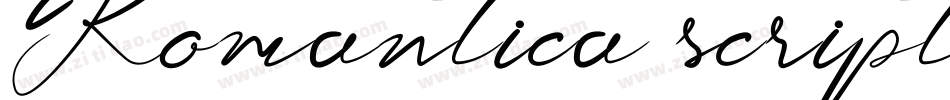 Romantica script字体转换